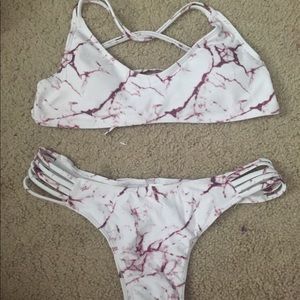 Super CUTE Marble bikini from Zaful!!!